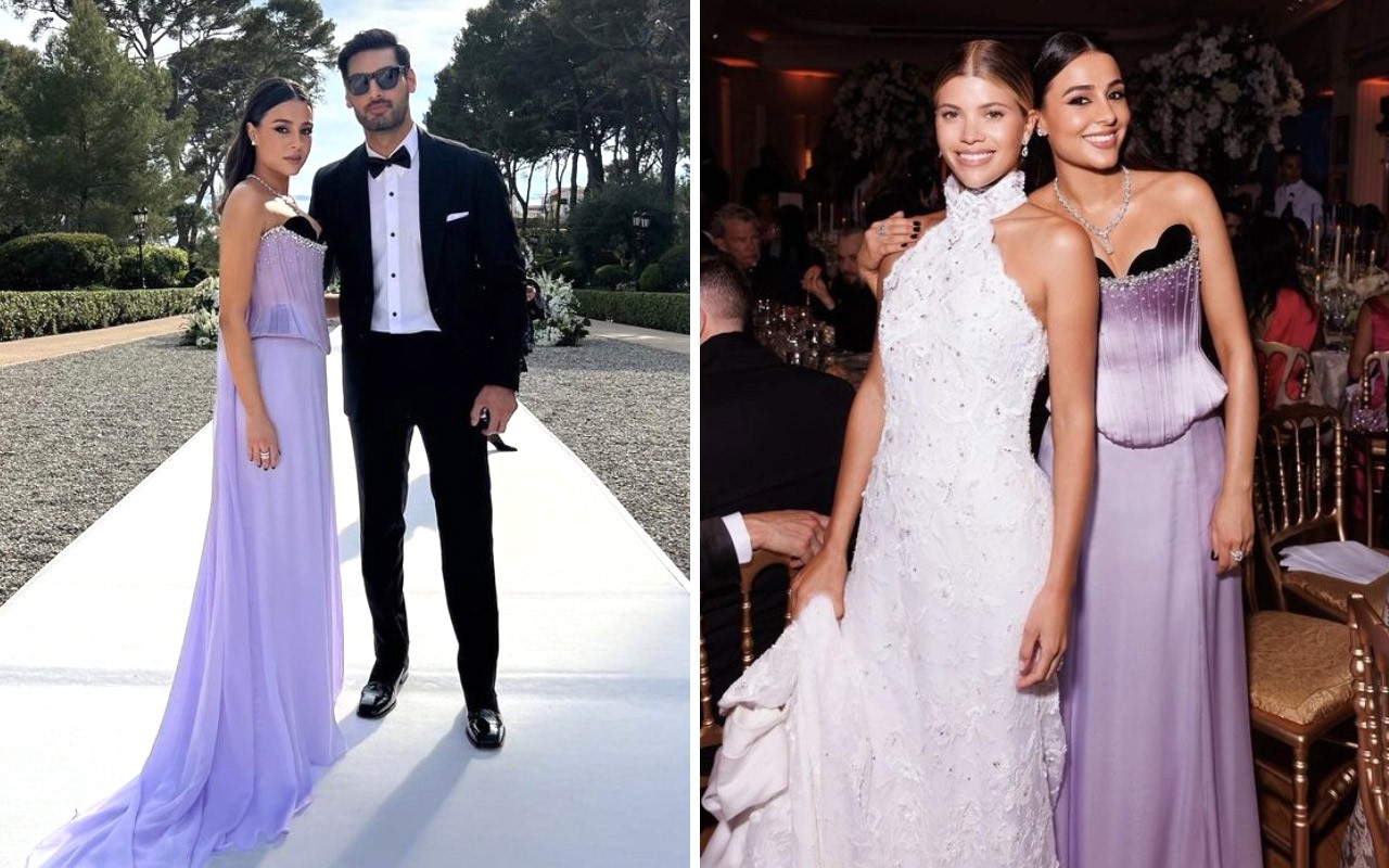 Ahan Shetty and Tania Shroff dazzle at Sofie Riche-Elliot Grainge’s France wedding; Tania stuns in lilac hand-crafted Miss Sohee gown : Bollywood News
