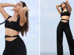 Alaya F dons chic black co-ord set for the promotions of her film U-Turn