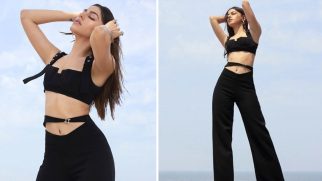 Alaya F dons chic black co-ord set for the promotions of her film U-Turn