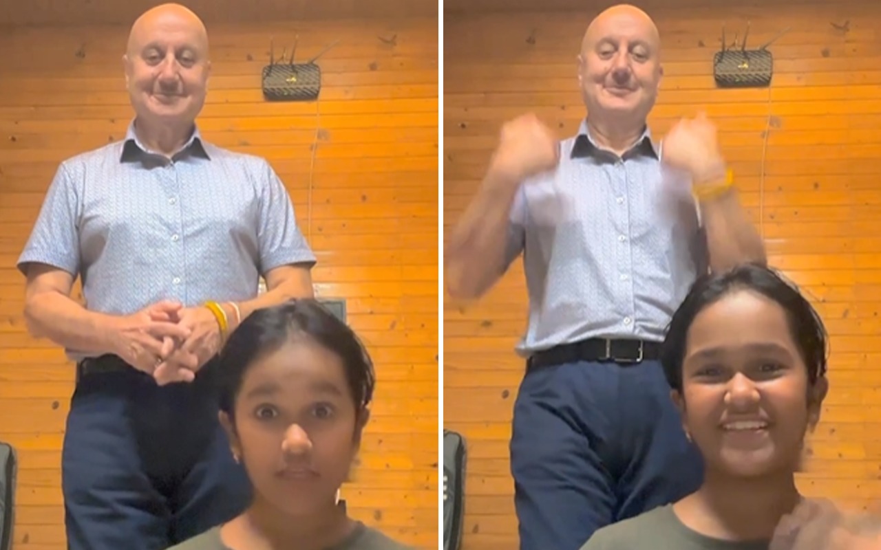 Anupam Kher dances for Satish Kaushik's daughter Vanshika, Hrithik Roshan calls it “sweet”, watch video 