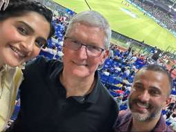 Apple CEO Tim Cook joins Sonam Kapoor and Anand Ahuja at Delhi Capitals vs KKR IPL match, see photos