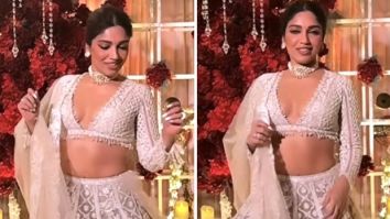 Bhumi Pednekar is twirling her way into our hearts while donning an ivory lehenga set