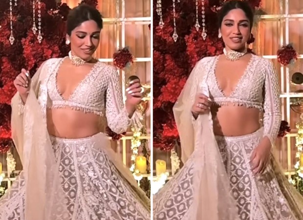 Bhumi Pednekar is twirling her way into our hearts while donning an ivory lehenga set : Bollywood News