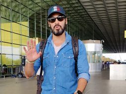 Dino Morea looks dapper as he gets papped at the airport