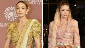 Gigi Hadid continues to prove that she’s a master of style as she dons stunning chikankari saree for NMACC opening ceremony