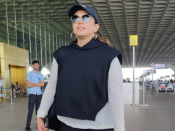 Huma Qureshi nails her airport fashion game with black & white outfit