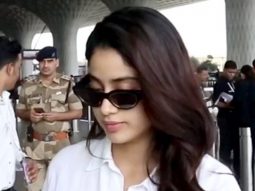 Janhvi Kapoor gets papped at the airport sporting all white outfit