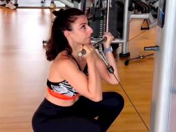 Just Soha Ali Khan acing her squat workout