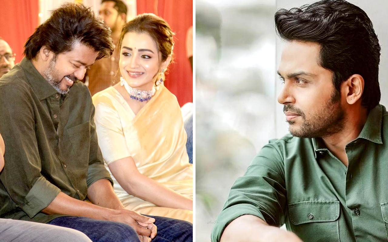 Leo actress Trisha Krishnan and Kaithi actor Karthi react to rumours of the films coming together for LCU : Bollywood News