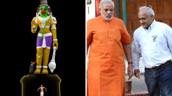 Mani Shankar’s 55-foot holographic Hanuman statue inaugurated by Prime Minister Narendra Modi in Hyderabad