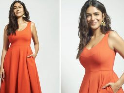 Mrunal Thakur livens up social feed with her vibrant orange Kate Spade dress