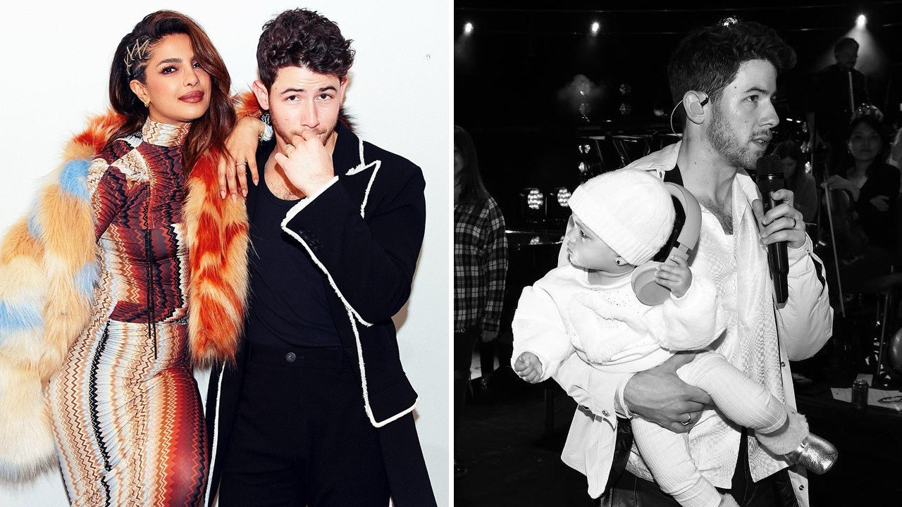 Nick Jonas takes his and Priyanka Chopra Jonas’ daughter Malti Marie Chopra Jonas for her ‘first soundcheck’
