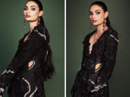 Our fashion metres are shattered by Athiya Shetty’s chic black pantsuit from fashion designer Anamika Khanna