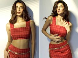Palak Tiwari takes her glam quotient to next level in pink crop top and mini skirt at Kisi Ka Bhai Kisi Ki Jaan trailer launch