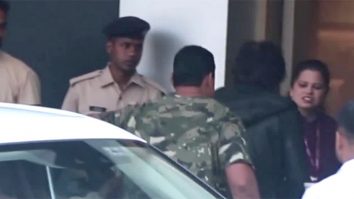 Paps capture a glimpse of Shah Rukh Khan at the airport