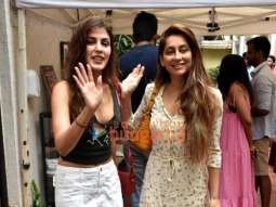 Photos: Rhea Chakraborty and Anusha Dandekar snapped in Bandra