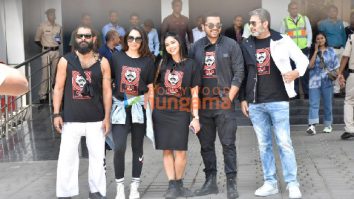 Photos: Chiyaan Vikram, Jayam Ravi, Karthi, Sobhita Dhulipala and Aishwarya Lekshmi arrive in Mumbai to promote their film PS 2