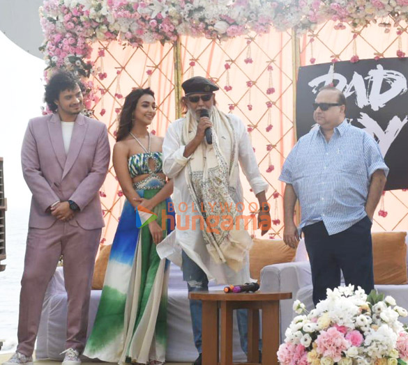 Photos: Mithun Chakraborty, Namashi Chakraborty and Amrin Qureshi snapped promoting their film Bad Boy | Parties & Events