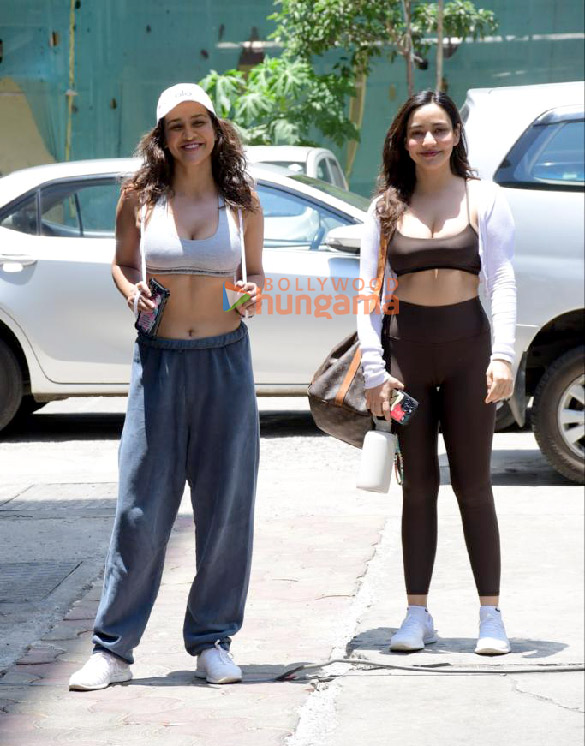photos neha sharma and aisha sharma spotted at a gym in bandra 2