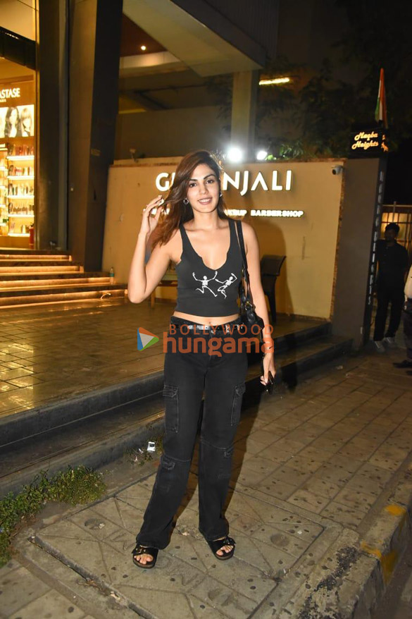 Photos: Rhea Chakraborty snapped at a salon in Bandra