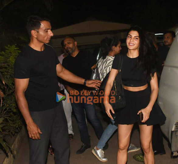 Photos: Sonu Sood and Jacqueline Fernandez snapped post a shoot in Juhu