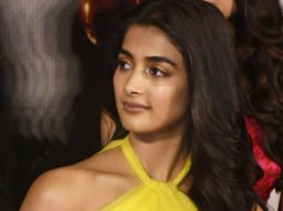 Pooja Hegde attends the trailer launch of ‘KBKKJ’ sporting a yellow gown