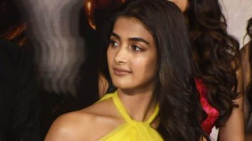 Pooja Hegde attends the trailer launch of ‘KBKKJ’ sporting a yellow gown