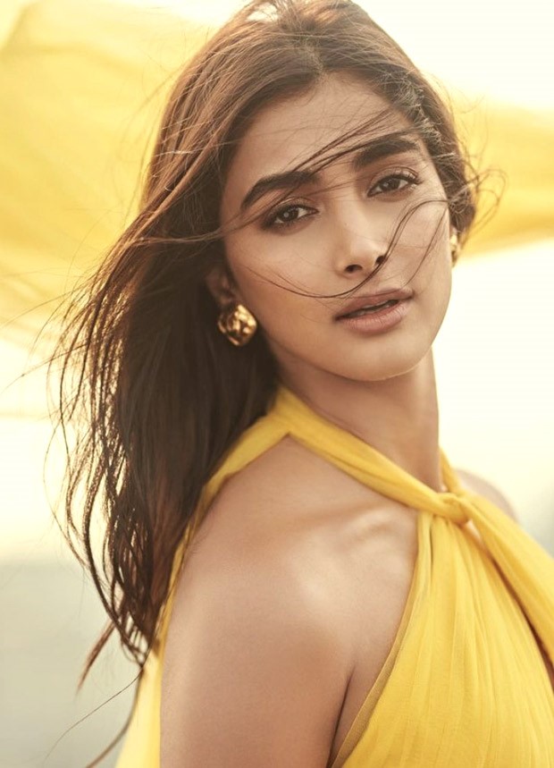 Pooja Hegde is a ray of sunshine in yellow tulle gown by Gauri & Nainika at Kisi Ka Bhai Kisi Ki Jaan trailer launch