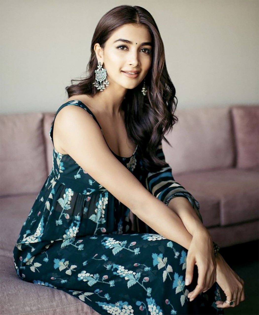 Pooja Hegde shows us how to stay on point this spring-summer in beautiful blue floral kurta set
