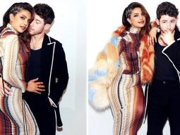 Priyanka Chopra in colourful geometric design dress sets the mood for week right along with husband Nick Jonas
