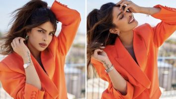 Priyanka Chopra looks bright and blazing in a tangerine pantsuit for Citadel premiere in Rome