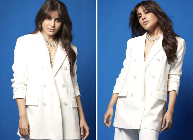 Samantha Ruth Prabhu in an all-white pantsuit for Shakuntalam promotions proves that white is always right : Bollywood News