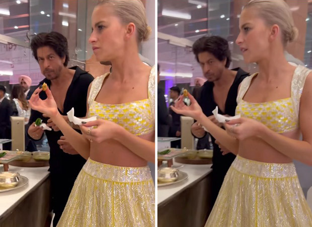 Shah Rukh Khan enjoys paan with German fashion blogger and model Caroline Daur at NMACC gala, watch video 