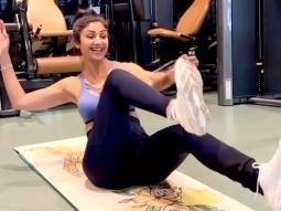 Shilpa Shetty celebrates World Dance Day with some core exercise