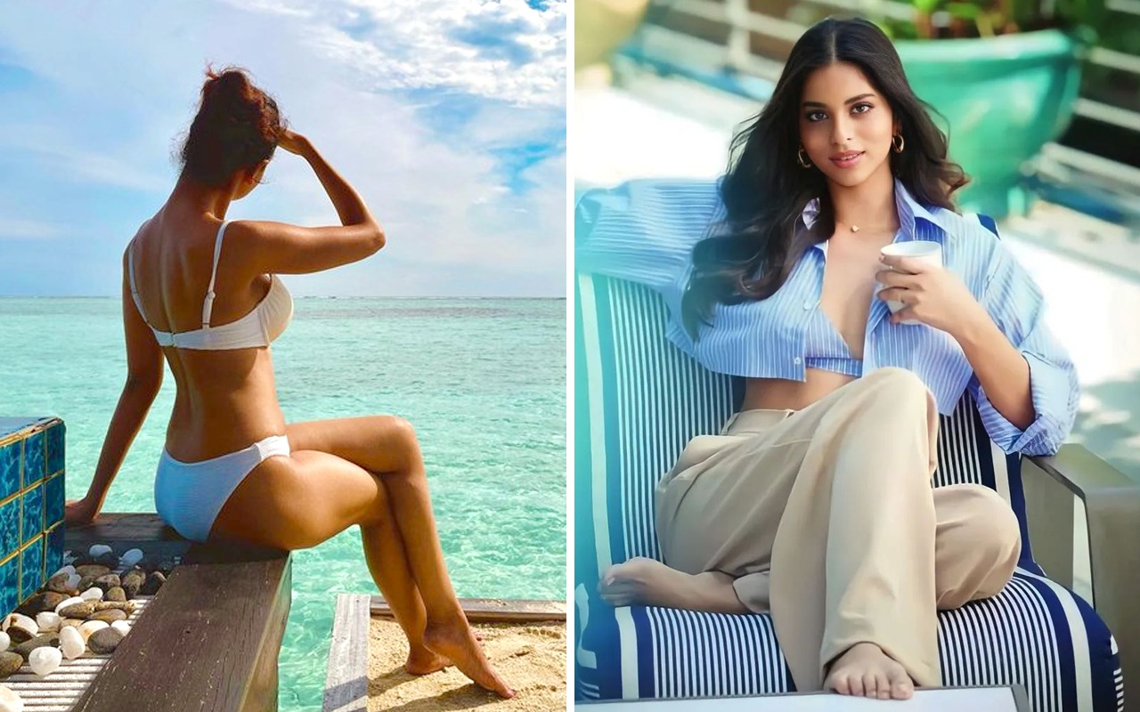 Suhana Khan turns up the heat as she stuns in white bikini during beach getaway; sizzling sun-kissed picture goes viral!