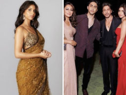 Suhana Khan chose an impeccable red corset gown and sheer sequined saree for NMACC and pulled it off like a dream come true
