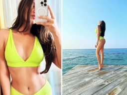 Tara Sutaria makes the Maldives’ sunset hour look energising in bright neon bikini