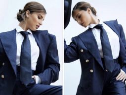 Tara Sutaria suits up in pinstriped pant-suit that’s high on drama and style