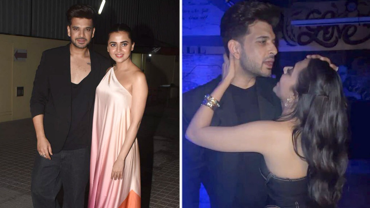 Tejasswi Prakash and Karan Kundrra showcasing sensuous dance moves at their friend’s birthday bash goes viral : Bollywood News