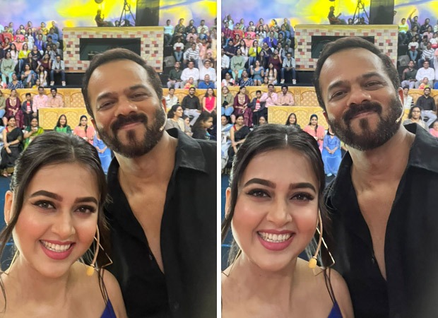 Tejasswi Prakash starts promotions for Rohit Shetty’s maiden Marathi venture School College Ani Life; shares adorable pictures featuring the producer : Bollywood News