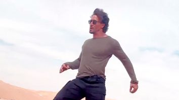 Tiger Shroff has a fun time dancing in the desserts!