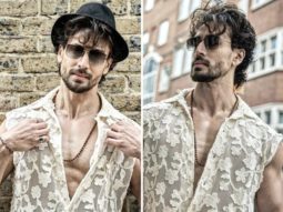 Tiger Shroff is making the streets of London appear more spirited with a sleeveless lace floral shirt and denims