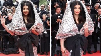 Aishwarya Rai Bachchan in a silver sequin hooded gown with an oversized bow proves why she is the OG of Cannes red carpet