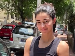 Ananya Panday poses for paps as she gets clicked outside gym
