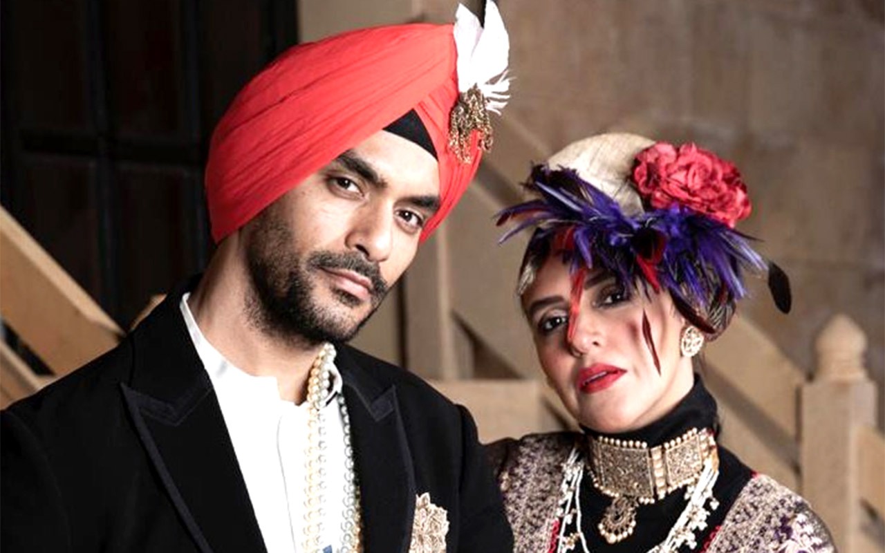 Angad Bedi demands ‘Padma Shri’ on his fifth wedding anniversary with Neha Dhupia