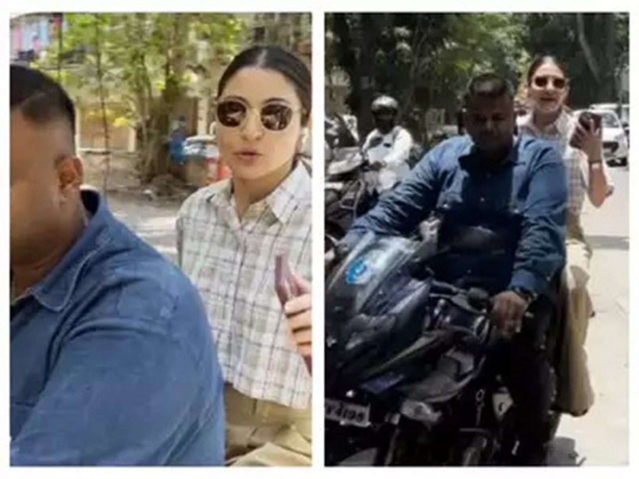 Anushka Sharma ditches car and embraces bike ride for a smooth work journey; see pictures