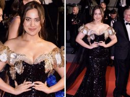 Cannes 2023: Influencer Kusha Kapila steals the show in a shimmering black and gold gown