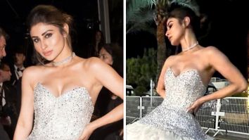 Cannes 2023: Mouni Roy packs drama and glitz as she makes her red carpet debut in a silver feather gown with a side of sparkle