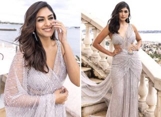 Cannes 2023: Mrunal Thakur is a vision of elegance in a silver saree gown by Falguni and Shane Peacock