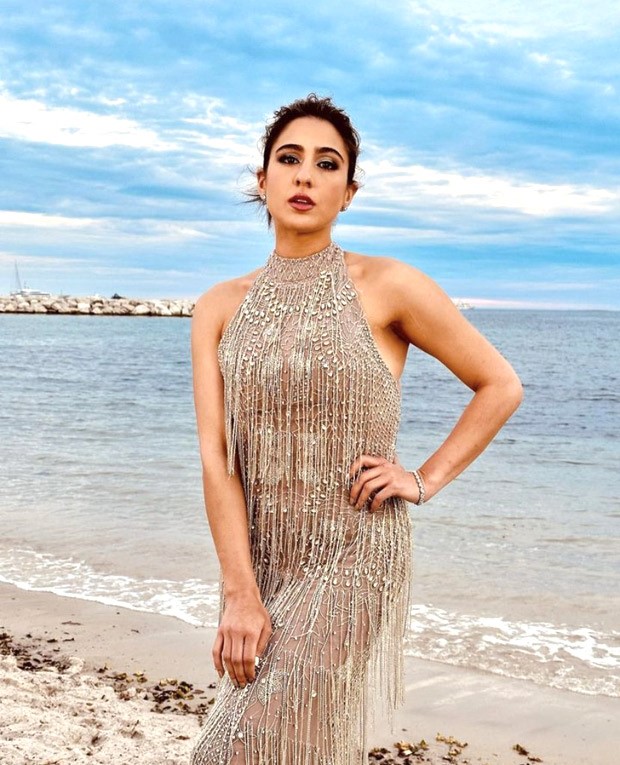 Cannes 2023: Sara Ali Khan's glam factor soars in Rs. 5.7 lakh fringed gown by Rachel Gilbert at Vanity Fair x Red Sea Women in Cinema Gala